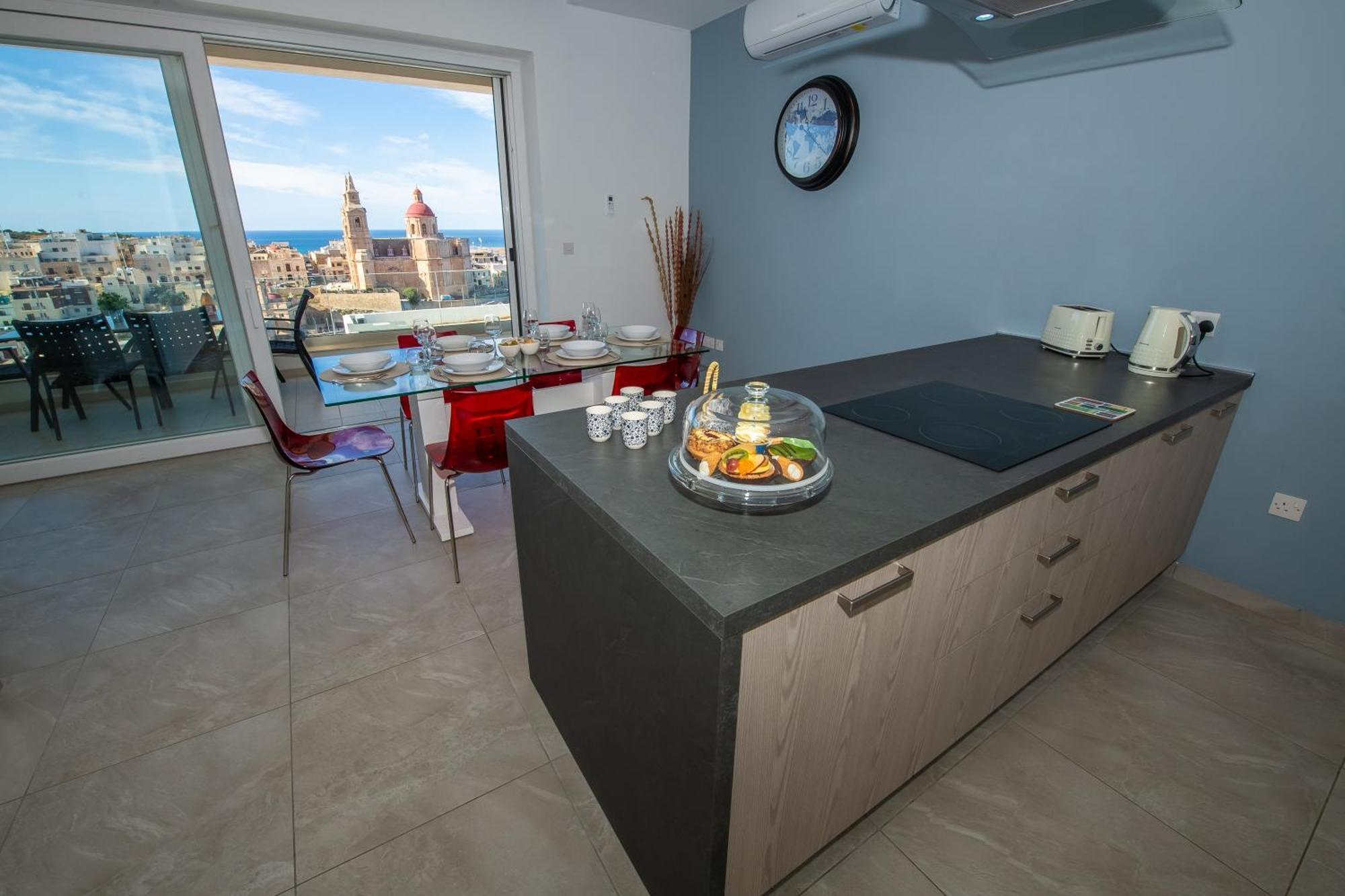 Clifftop Modern Apartment Mellieħa Extérieur photo