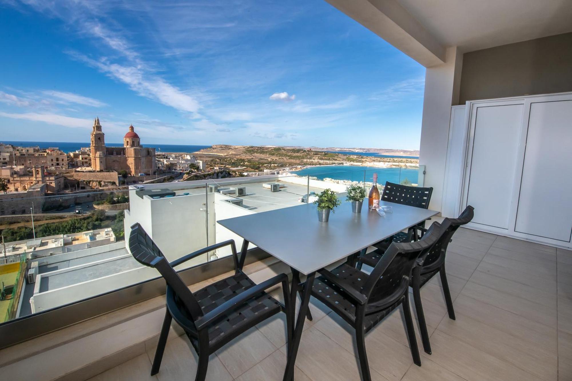 Clifftop Modern Apartment Mellieħa Extérieur photo