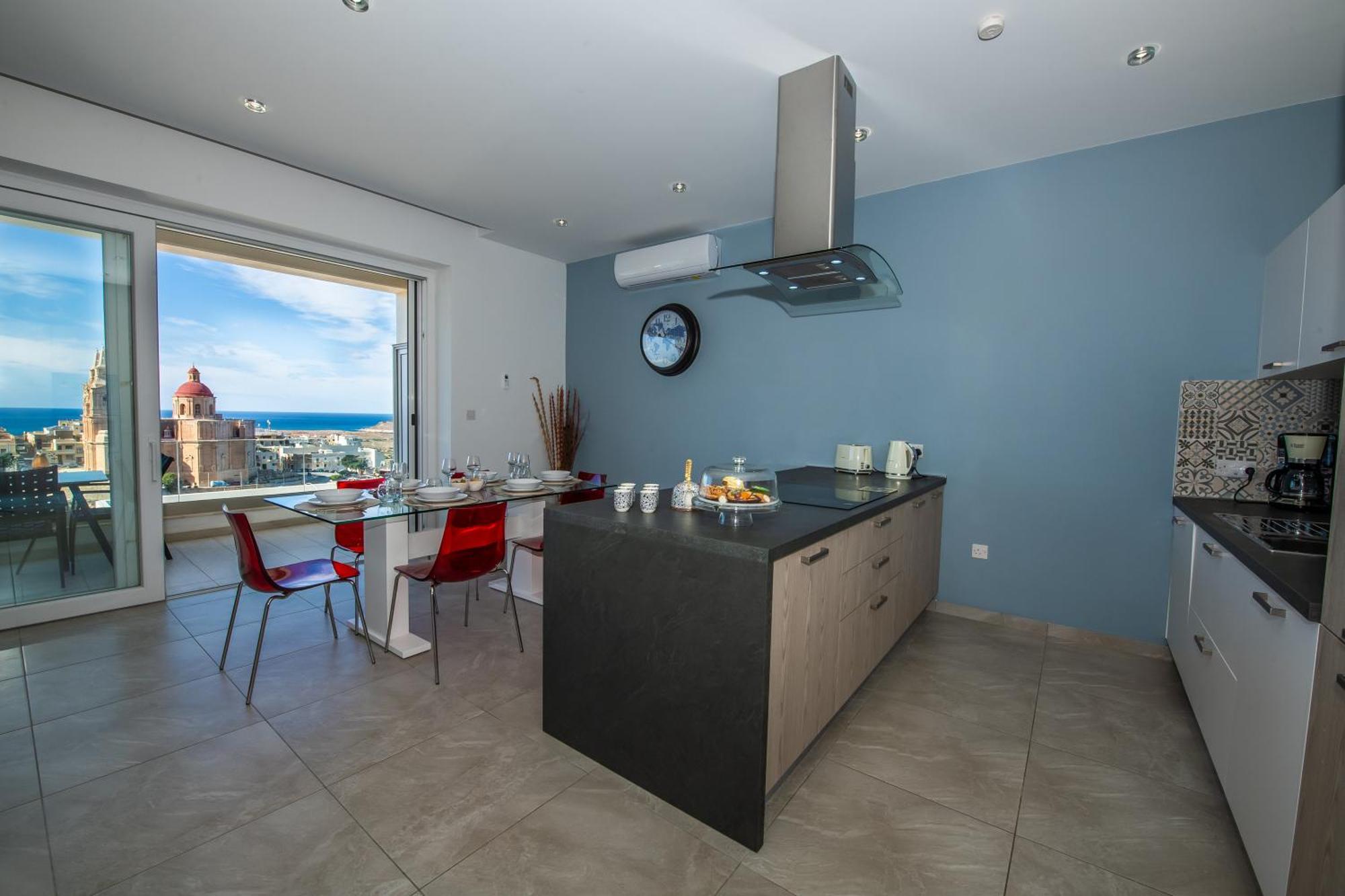 Clifftop Modern Apartment Mellieħa Extérieur photo