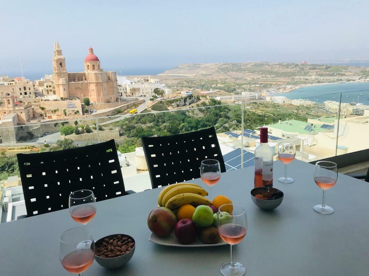 Clifftop Modern Apartment Mellieħa Extérieur photo